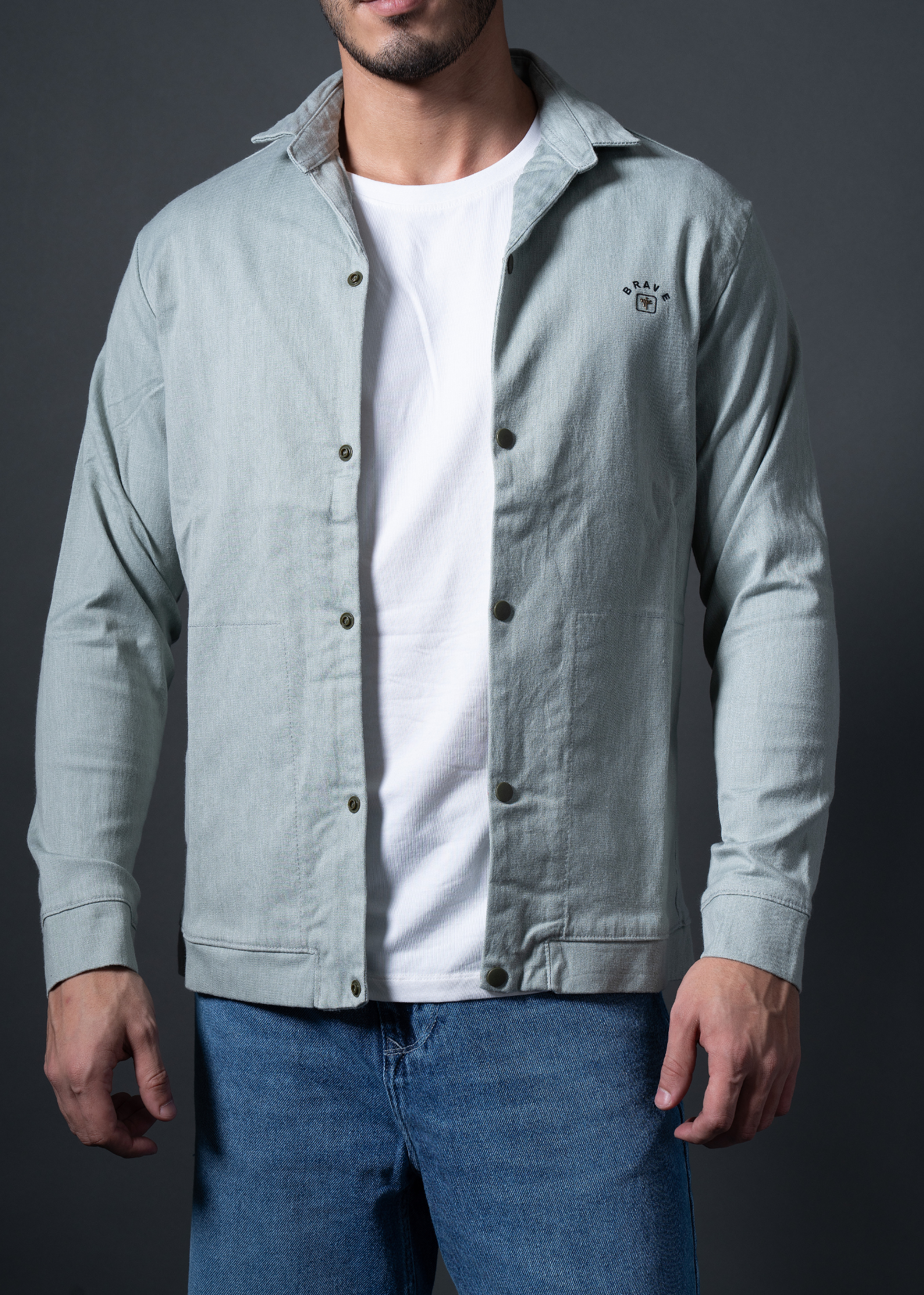 Peaking Cotton Jacket For Men