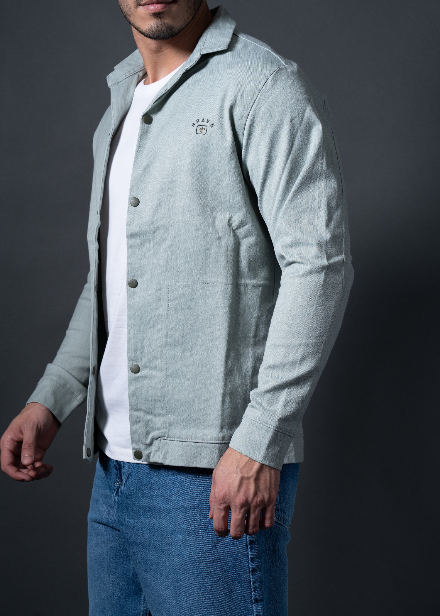 Peaking Cotton Jacket For Men