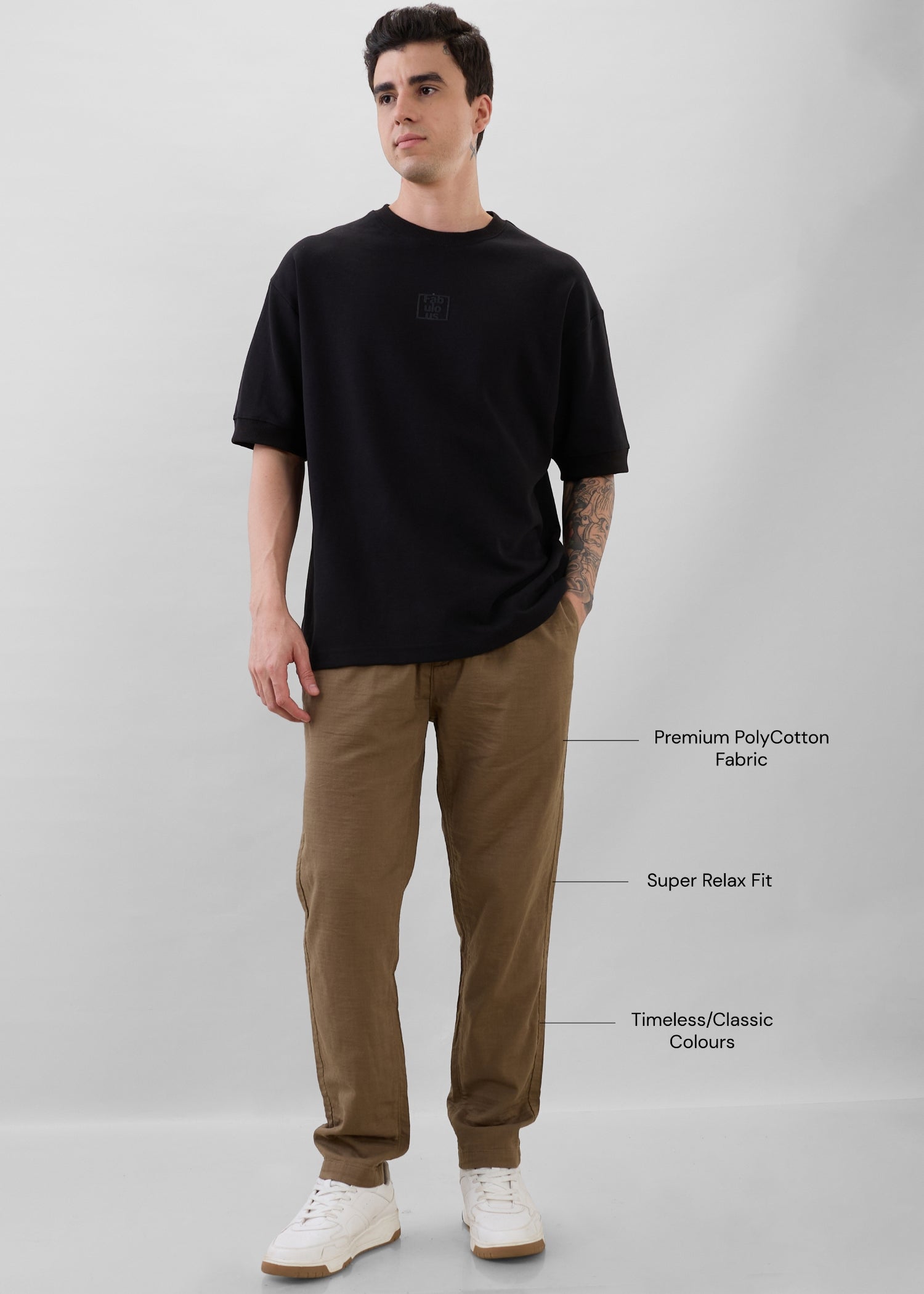 Ceylon Linen Blend Relaxed Trouser: Mouse