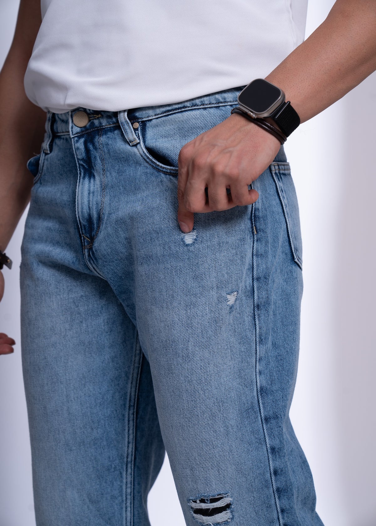 Men’s Ripped Baggy Jeans | Relaxed Fit Distressed Denim