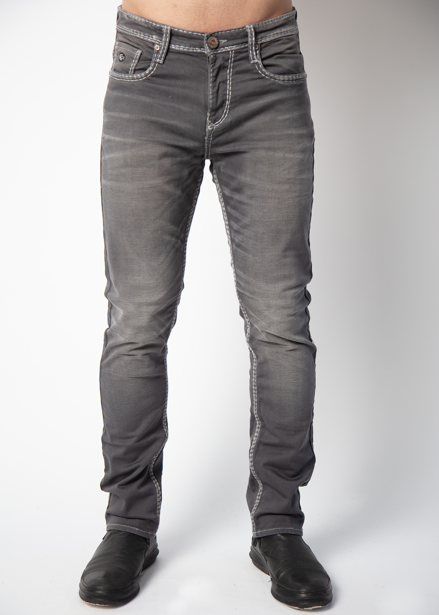 Sylas Henlee Fit With SDL Stitch Denim Jeans For Men Nostrum
