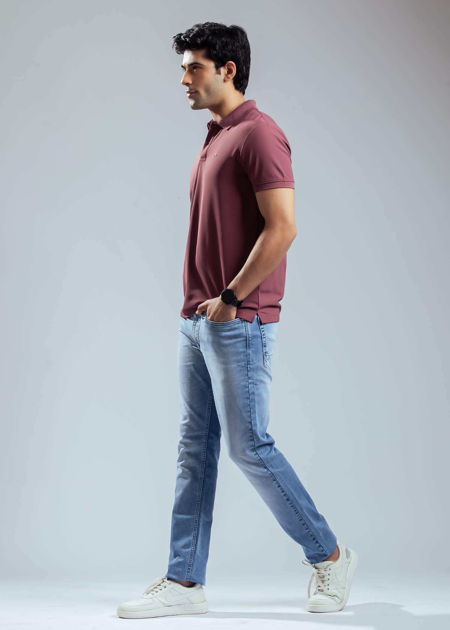 Cherry Half Sleeve Polo T-Shirt | Smart Casual Style