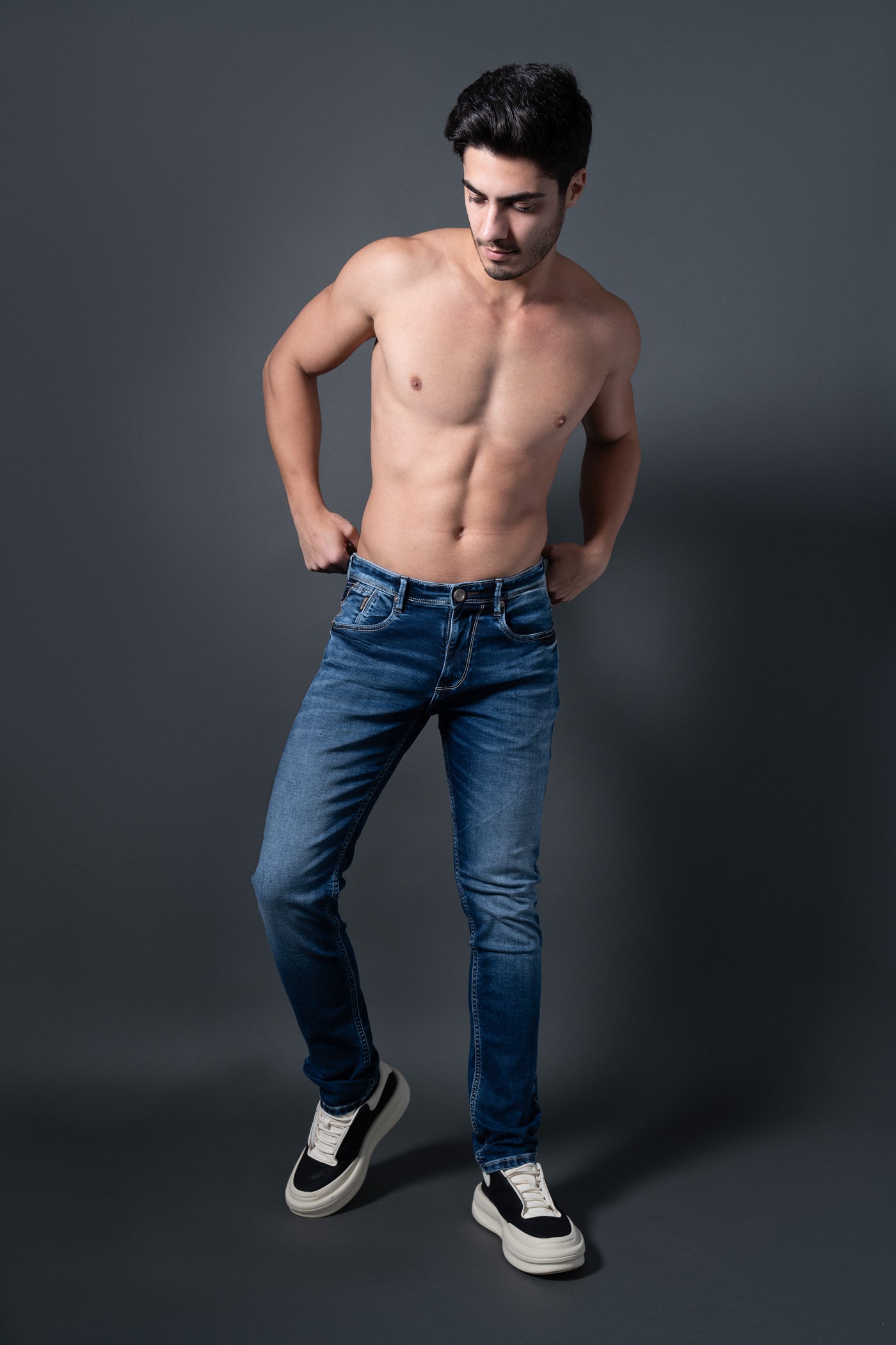 DenVert Regular Fit Men's Denim Jeans | Classic Blue Comfort