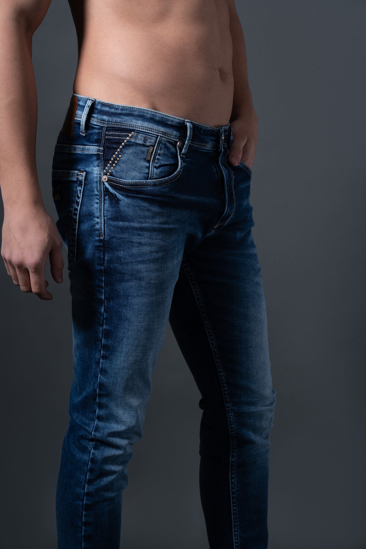 DenVert Regular Fit Men's Denim Jeans | Classic Blue Comfort