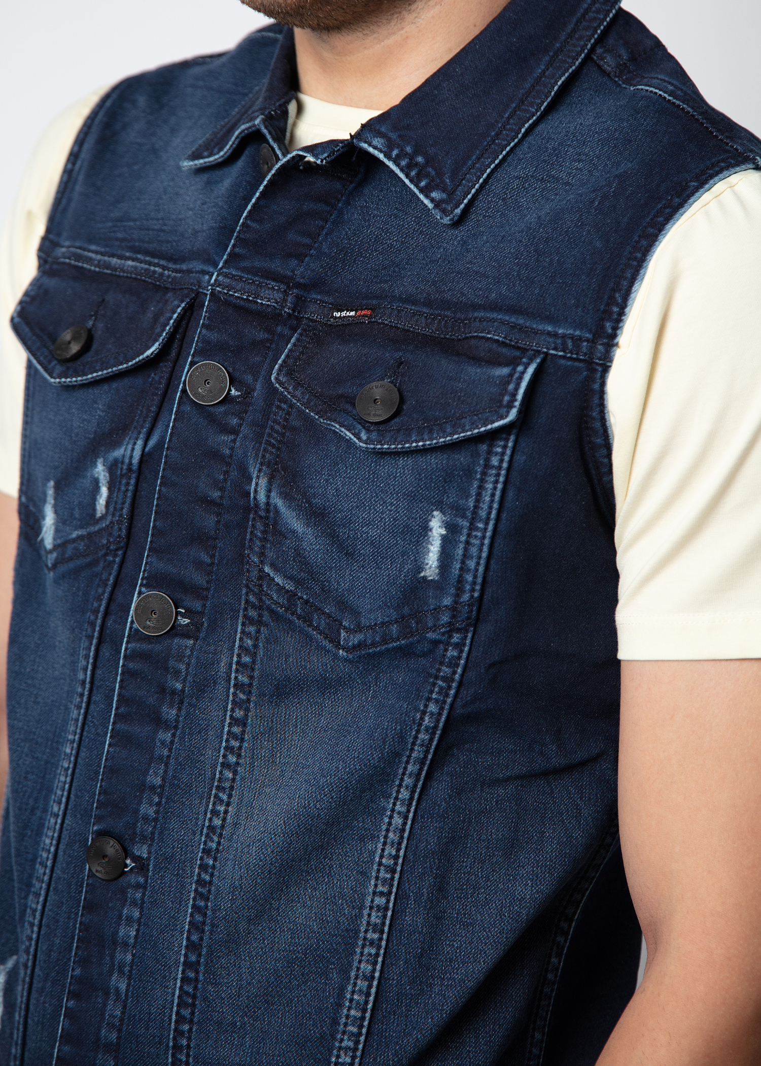 Dento Sleeveless Denim Jacket For Men Nostrum