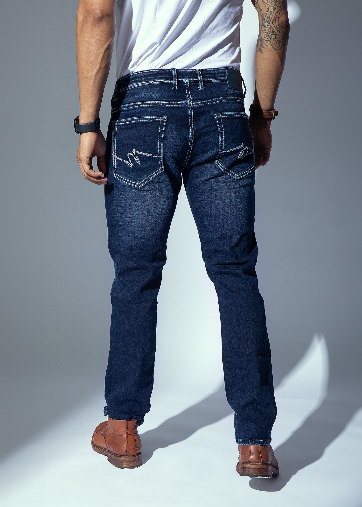Ment Regular Fit SDL Stitches Denim Jeans For Men Nostrum Fashion