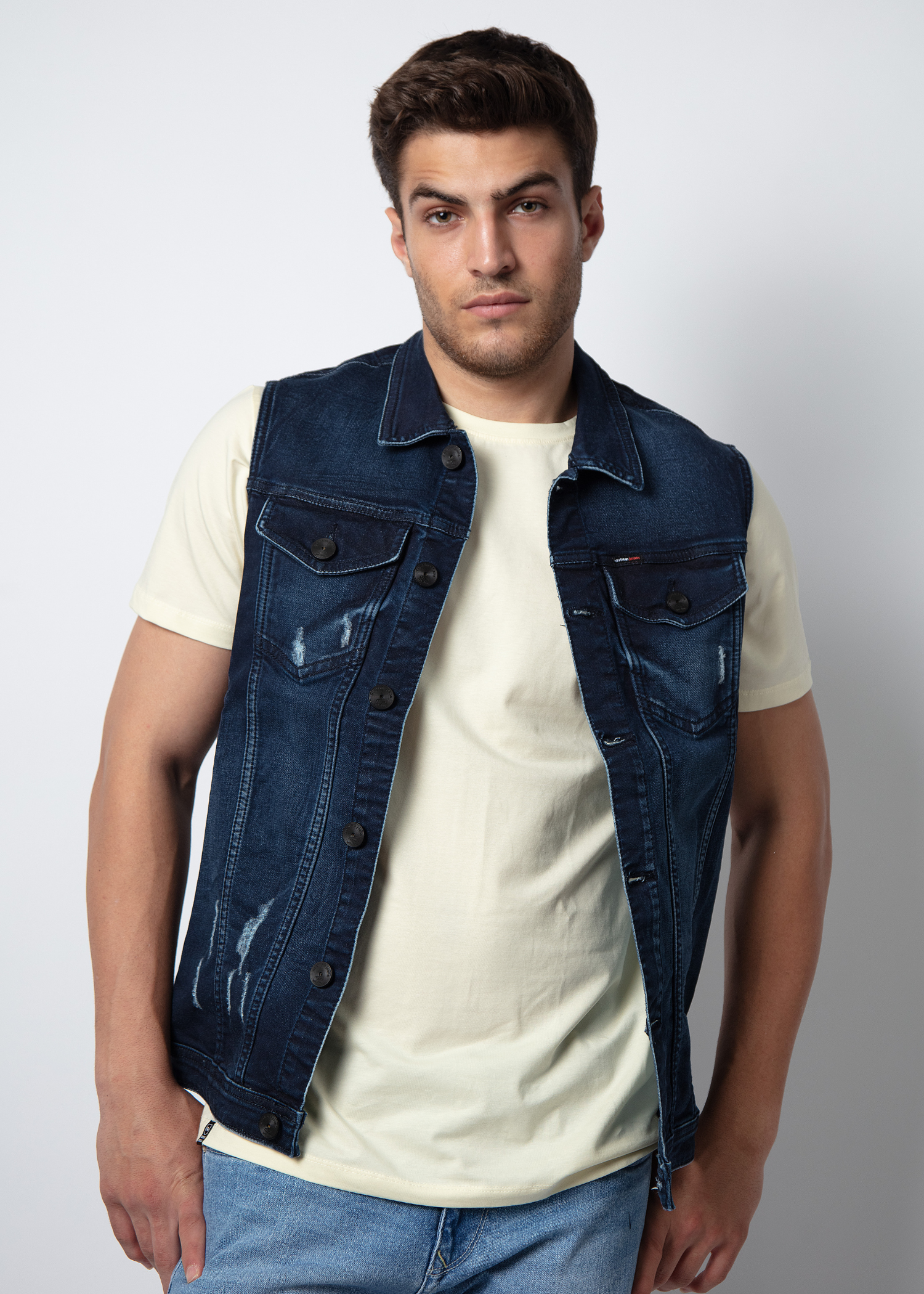Dento Sleeveless Denim Jacket For Men Nostrum