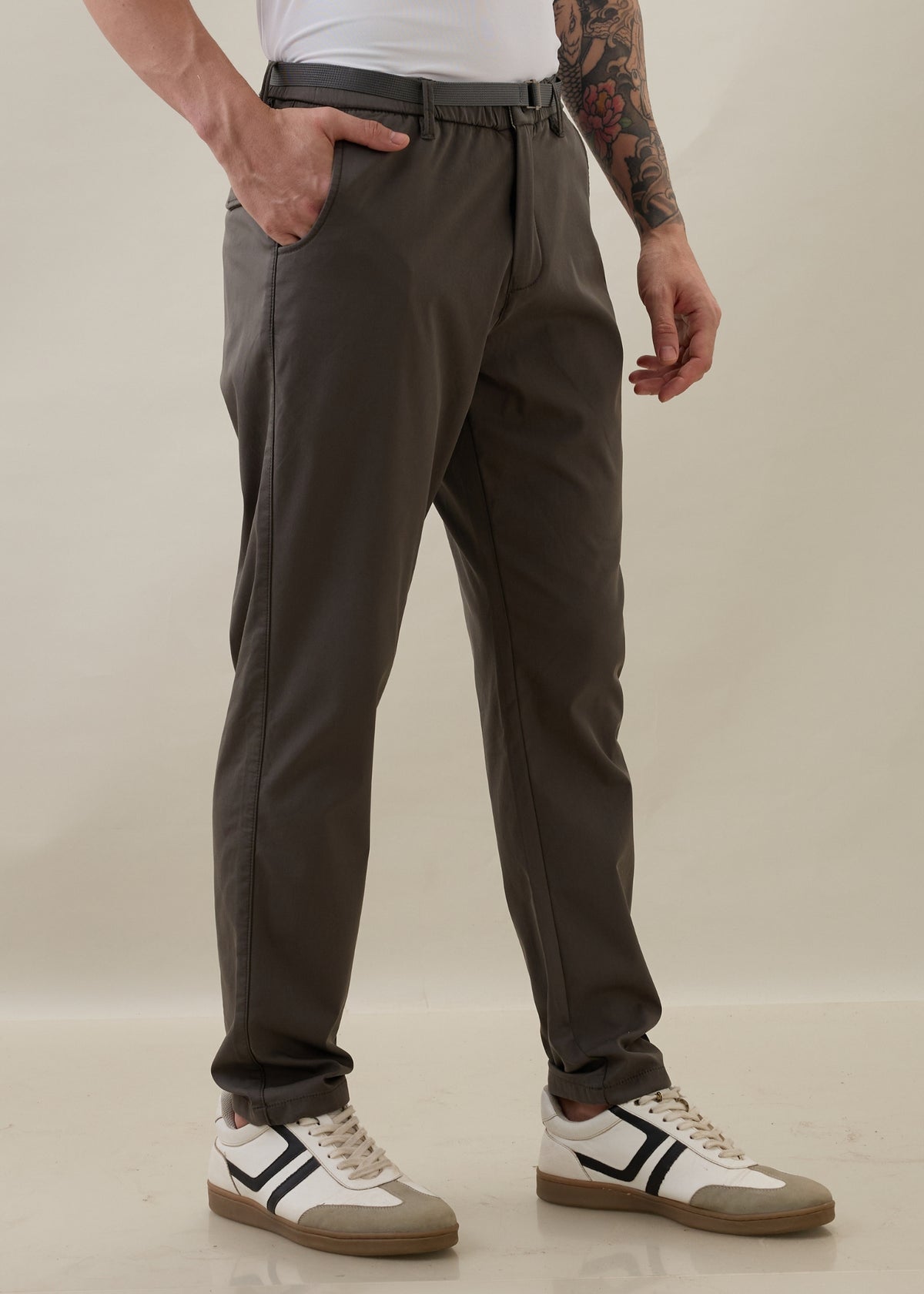Morget Relaxed Fit Trouser: Dark Grey