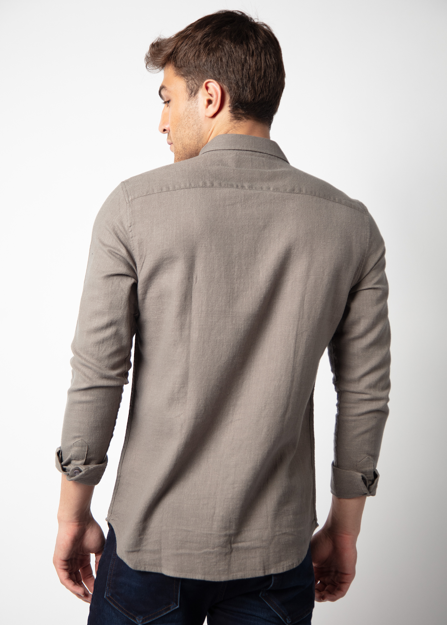 Watch Full Sleeve Solid Shirt For Men Nostrum