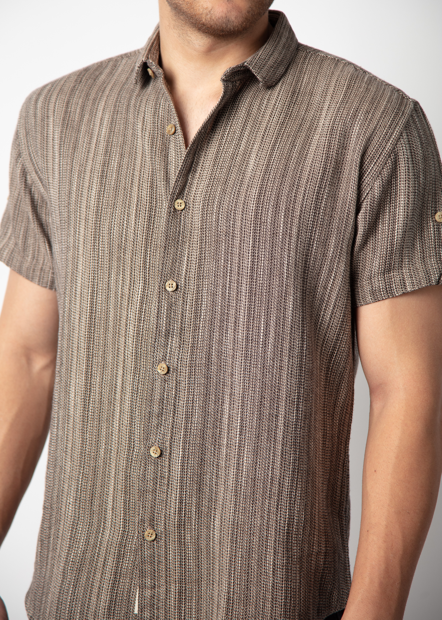 Warrior Half Sleeve Solid Shirt For Men Nostrum