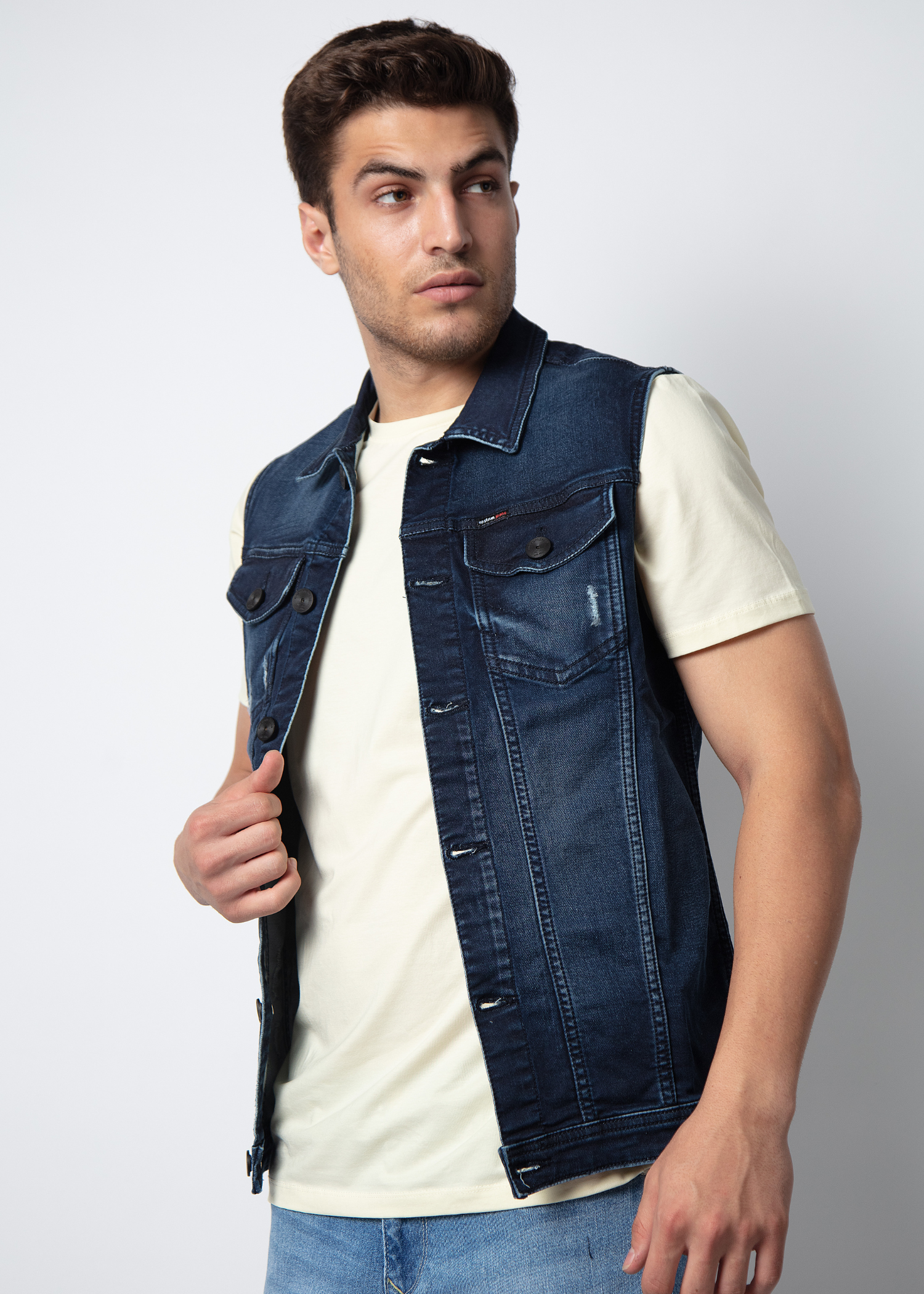 Dento Sleeveless Denim Jacket For Men Nostrum