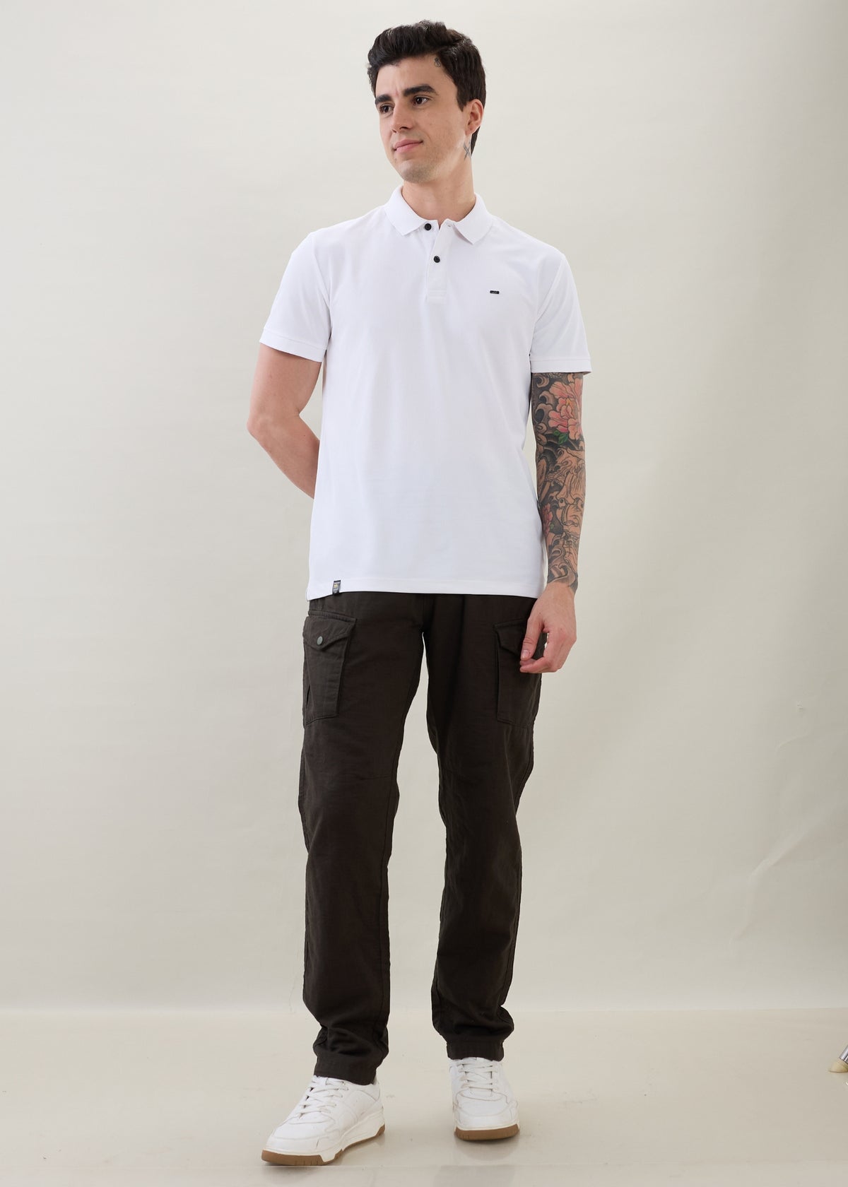 Canopy Cotton Relaxed Cargo: Olive