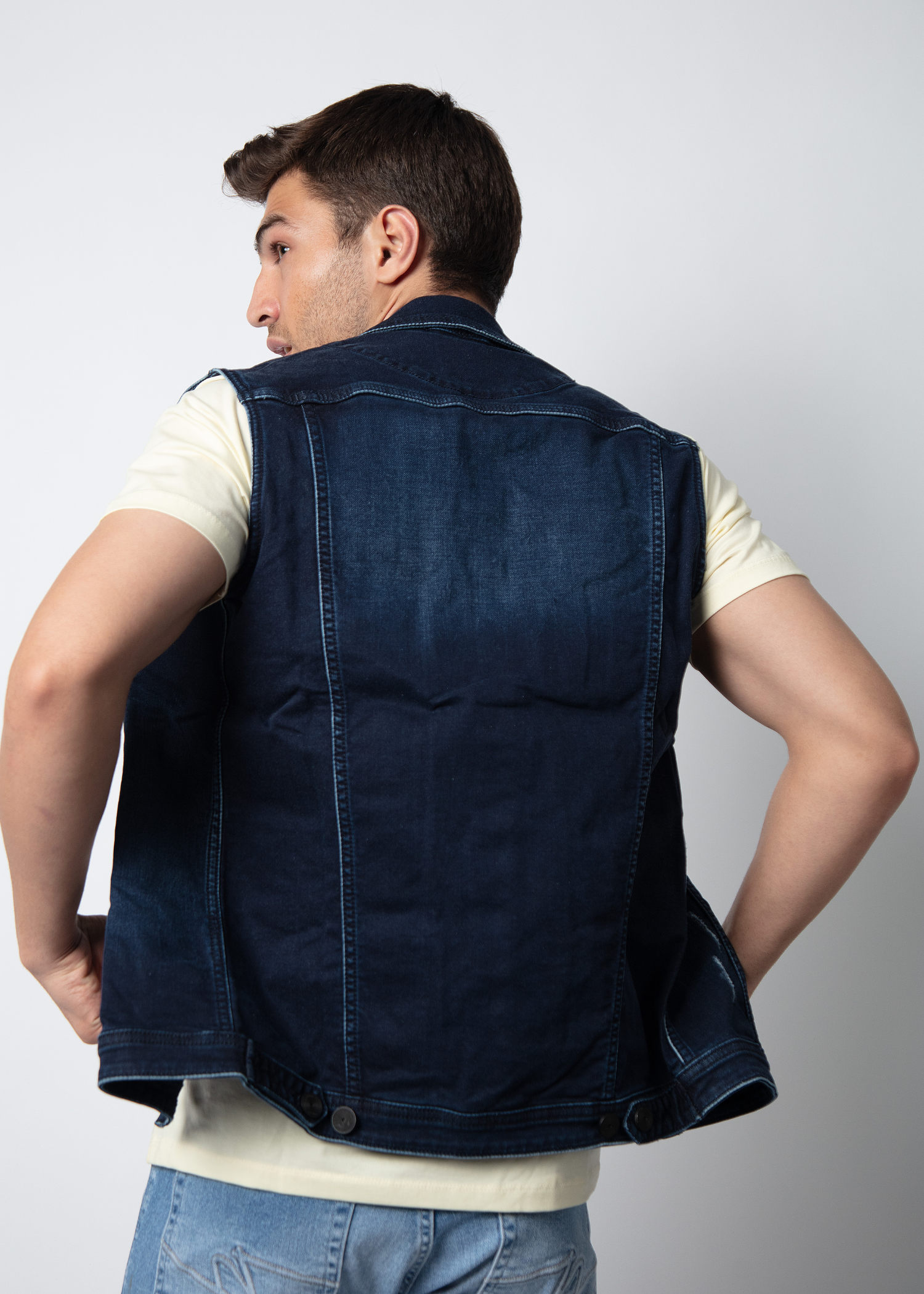 Dento Sleeveless Denim Jacket For Men Nostrum