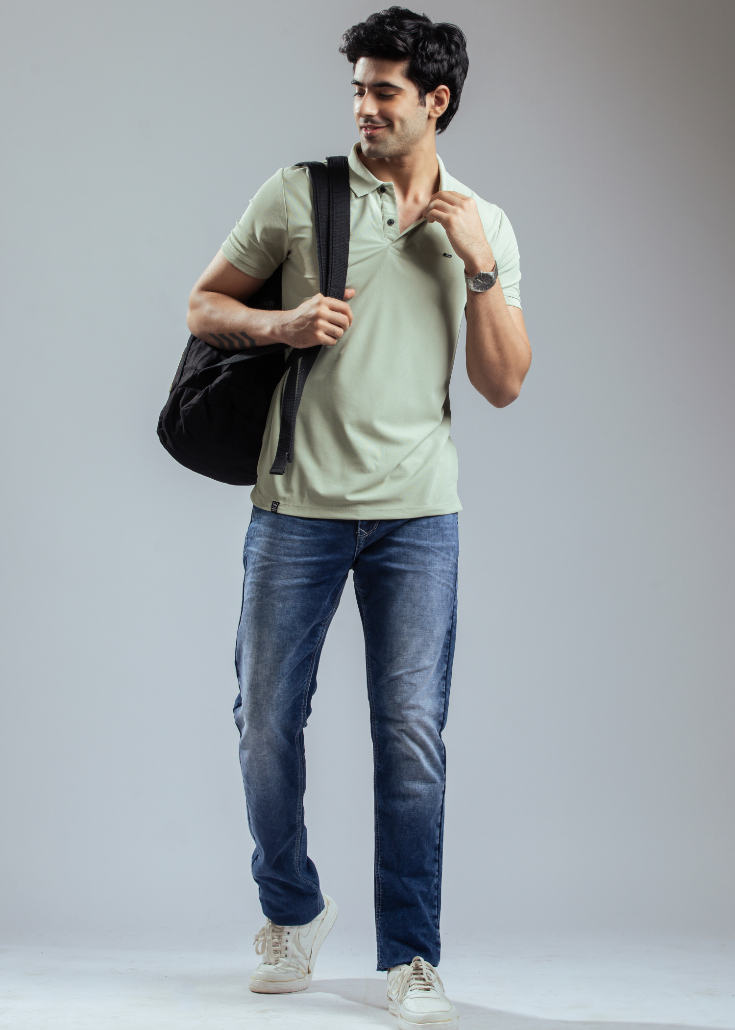 Cherry Half Sleeve Polo T-Shirt | Smart Casual Style