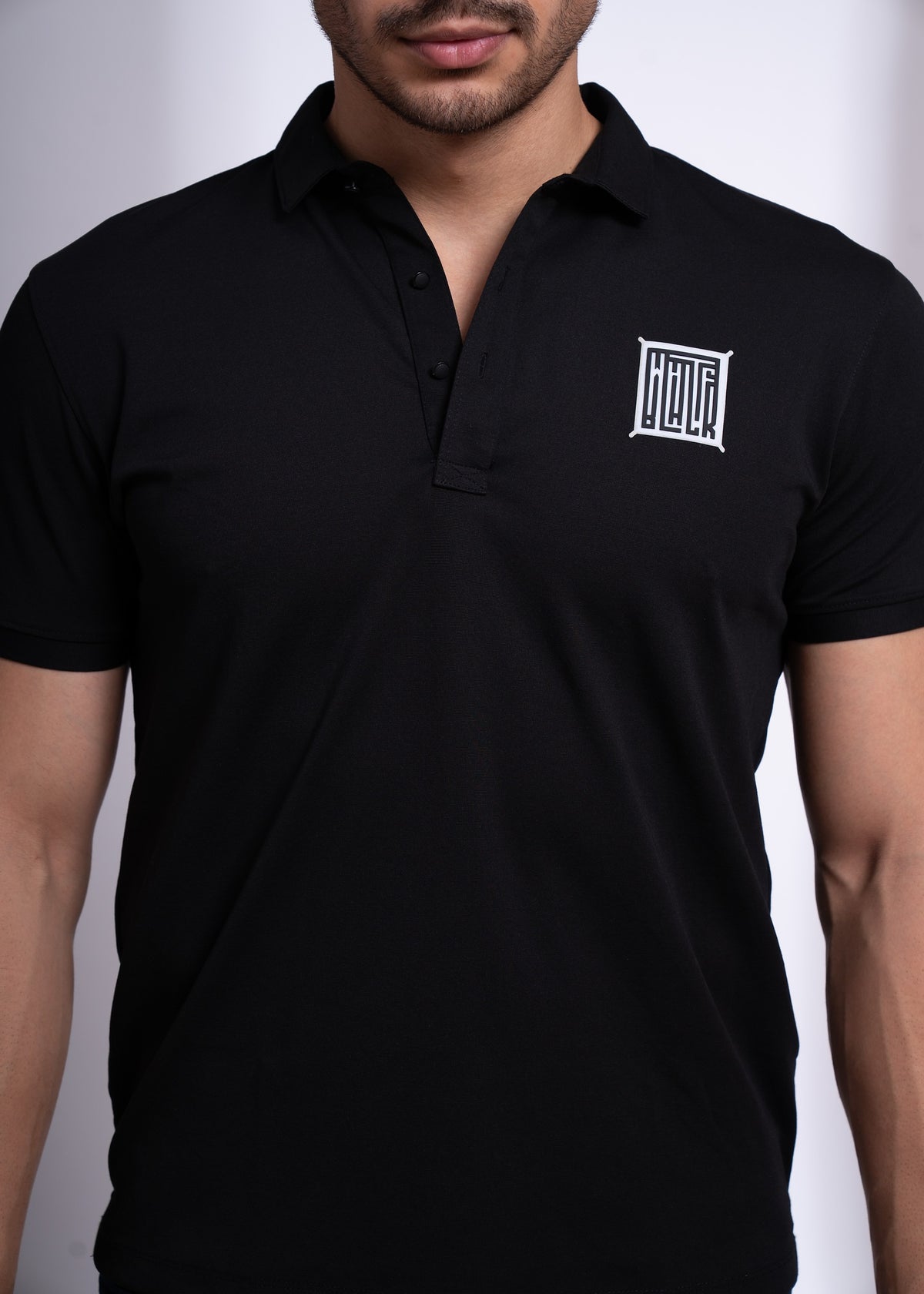 Acedia Cotton T-Shirt for Men | Black & White Casual Tees