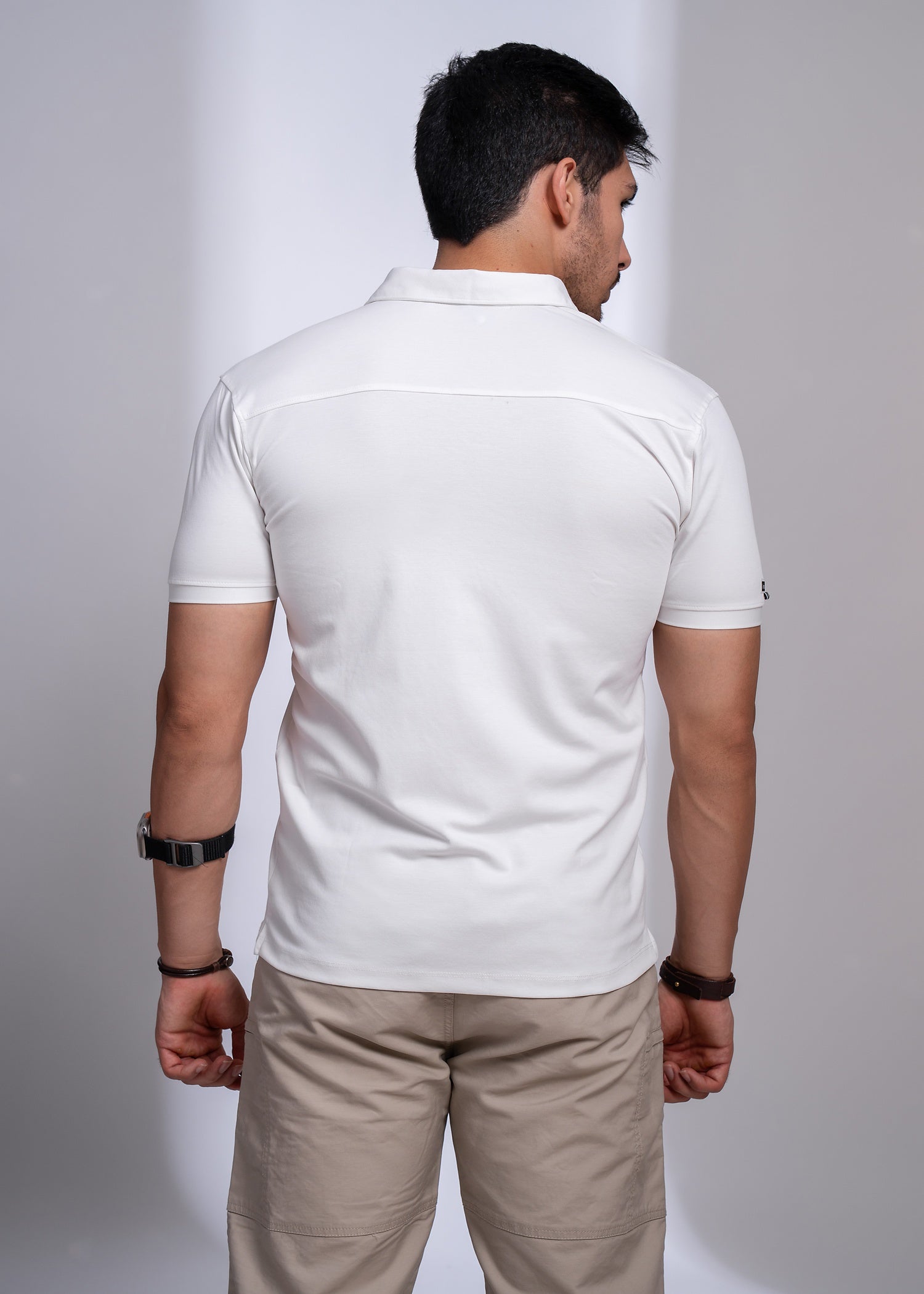 Acedia Cotton T-Shirt for Men | Black & White Casual Tees