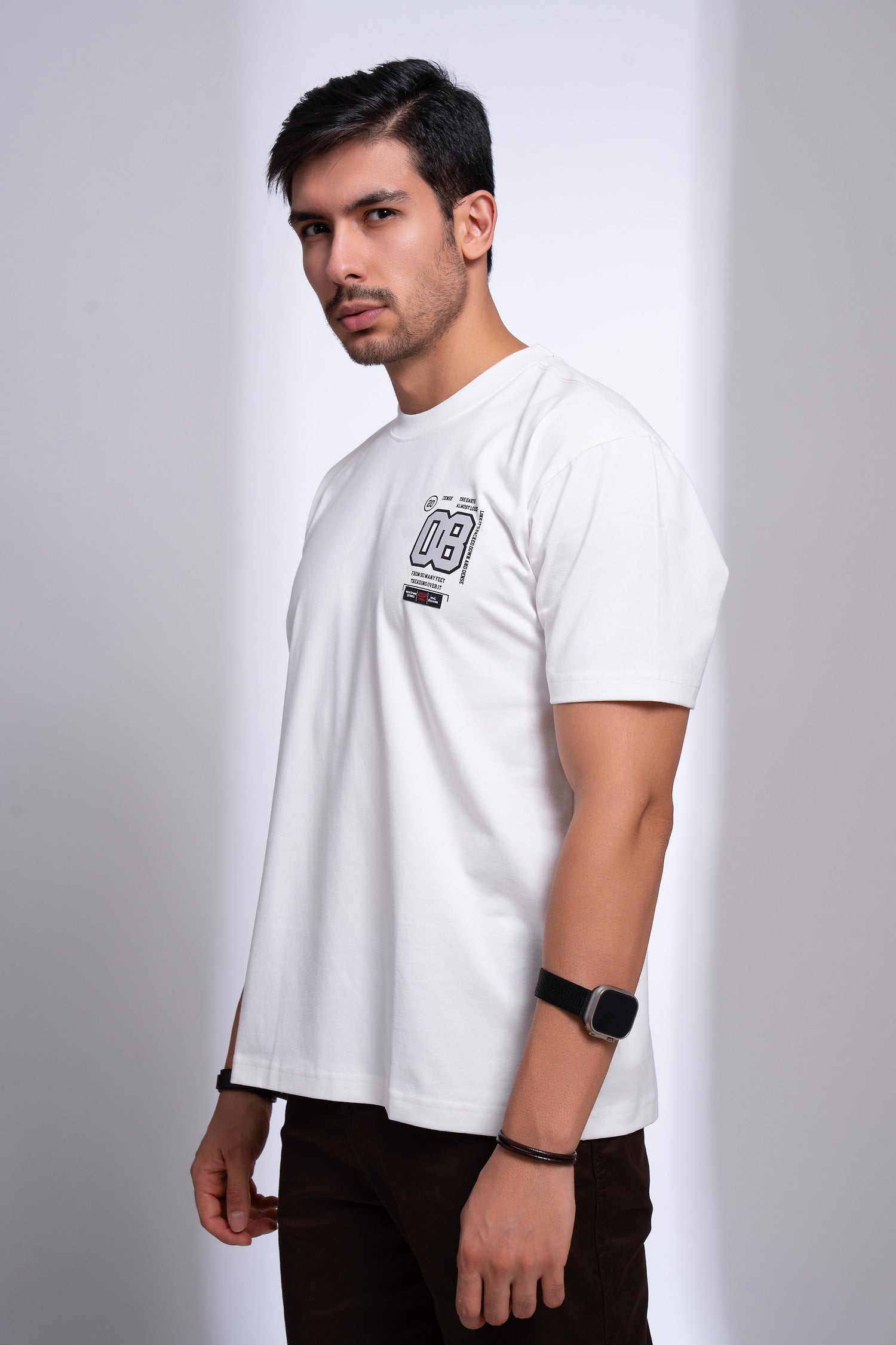 DWELL OVERSIZED ROUND NECK T-SHIRT