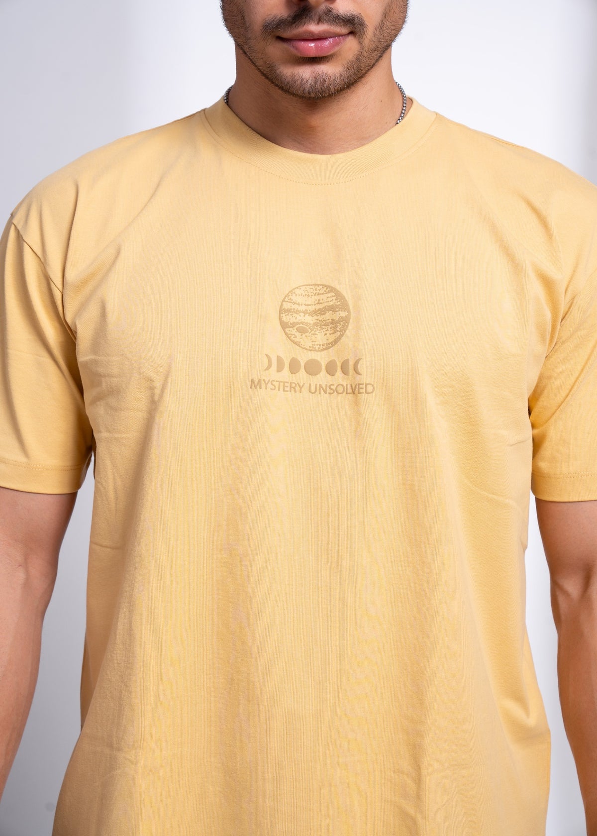 UNSOLVED Oversized Round Neck T-Shirt for Men | Relaxed Everyday Fit