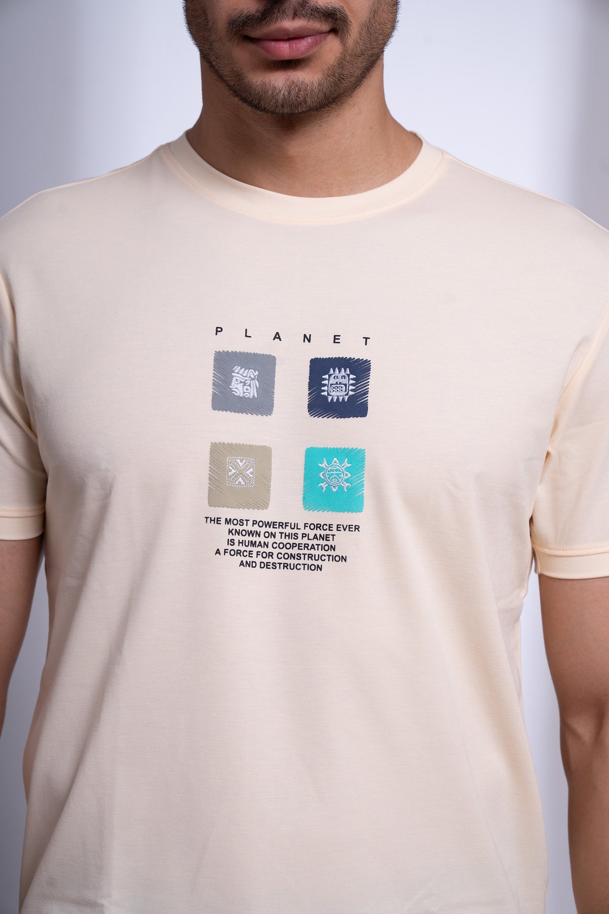 Moonwake Round Neck T-Shirt for Men | Classic Everyday Essential