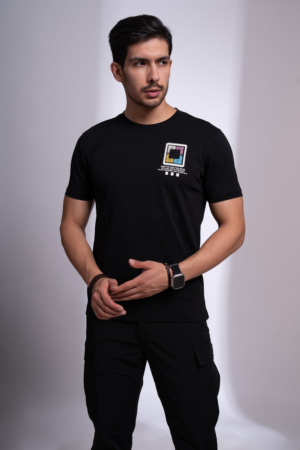 Thrive Round Neck T-Shirt for Men | Everyday Minimal Tee