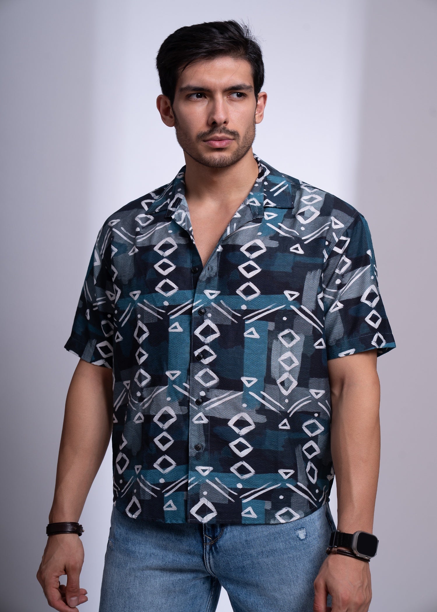 Cannon Half Sleeve Checked Shirt for Men | Casual Check Classic