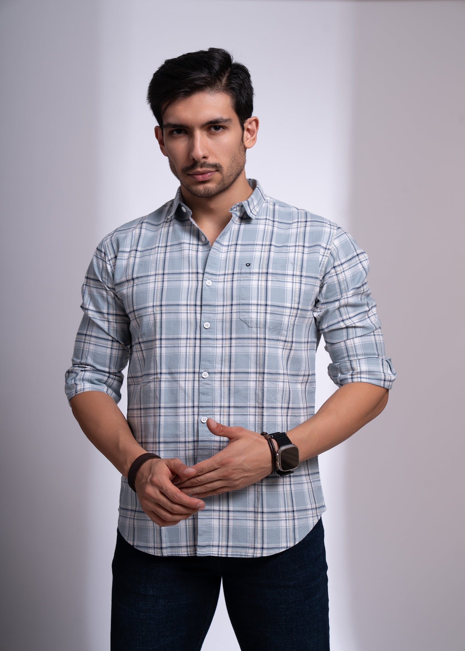 Classic Check Shirt for Men | Versatile Casual Wear