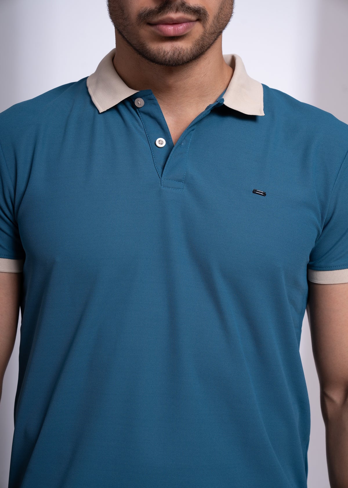 Mary Polo T-Shirt for Men | Beige Collar Detail | 12 Colors
