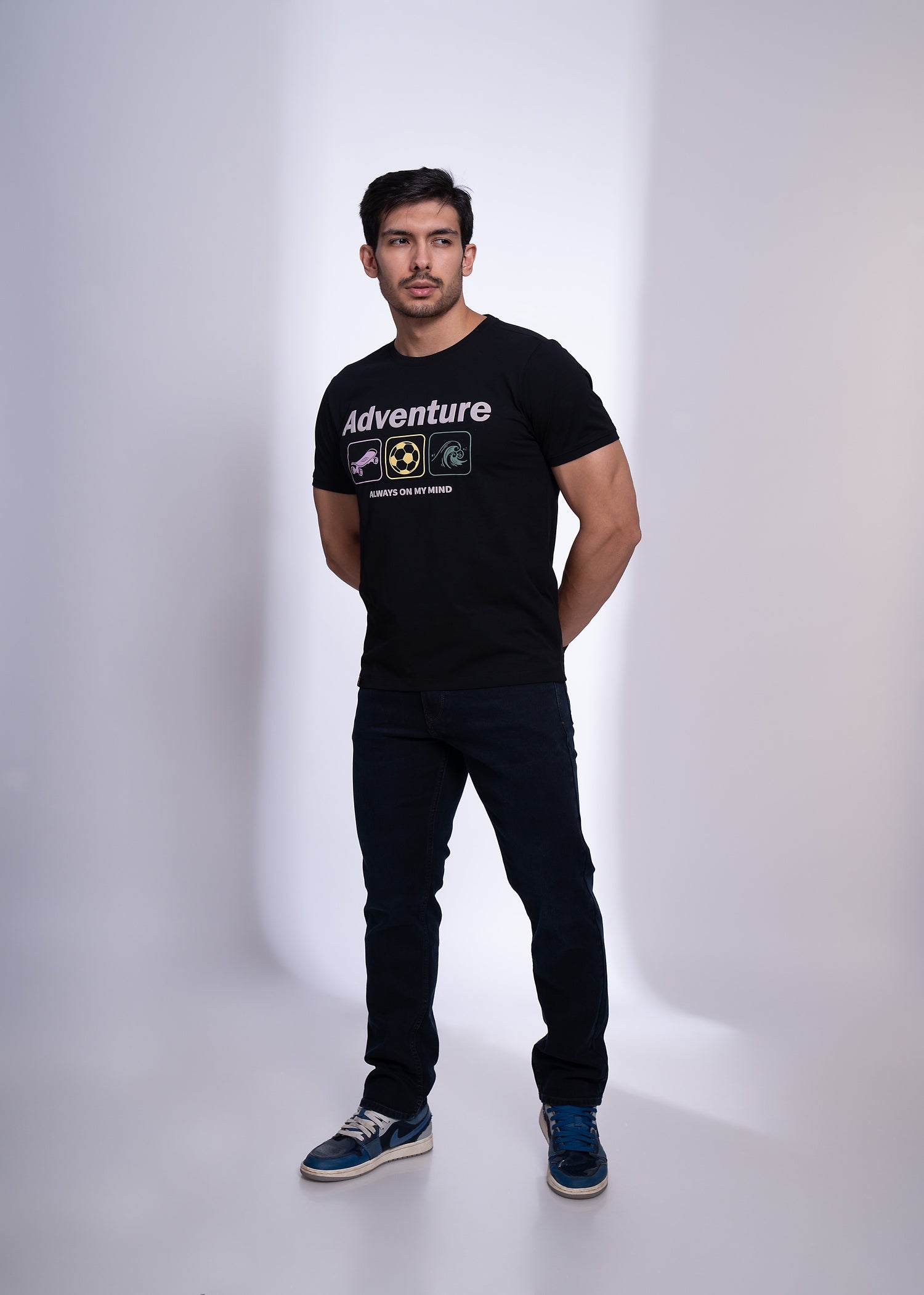 Prowess Round Neck T-Shirt for Men | Casual Comfort & Style