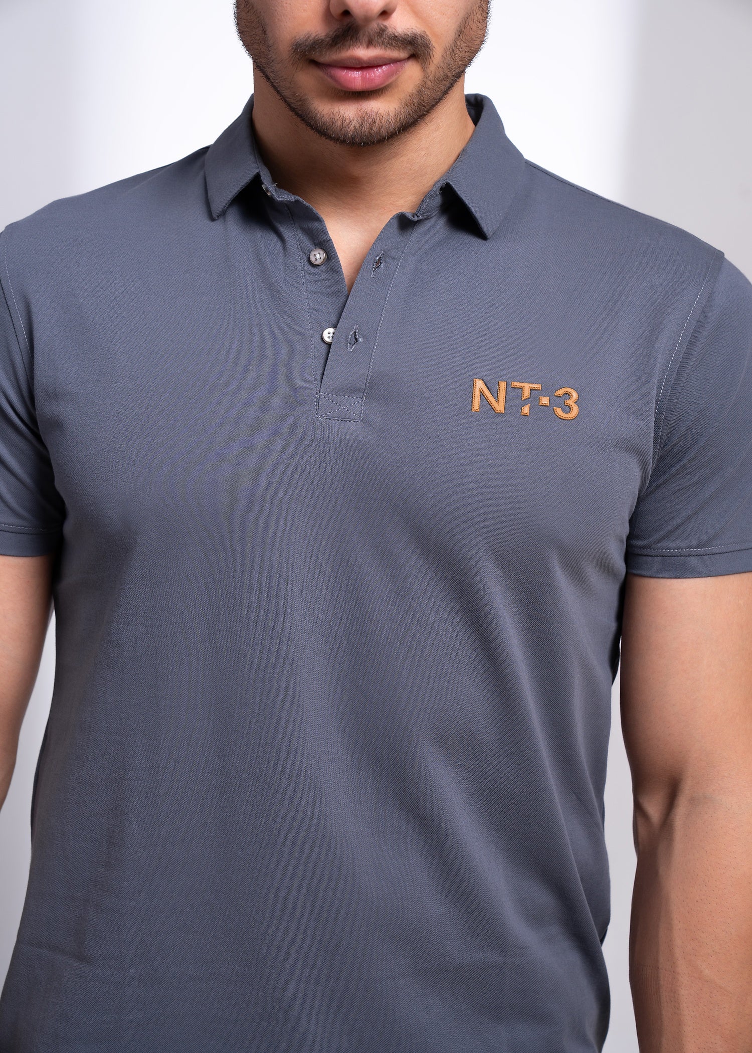 Polo T-Shirt for Men | Casual Collared Tee with Chest Embroidery