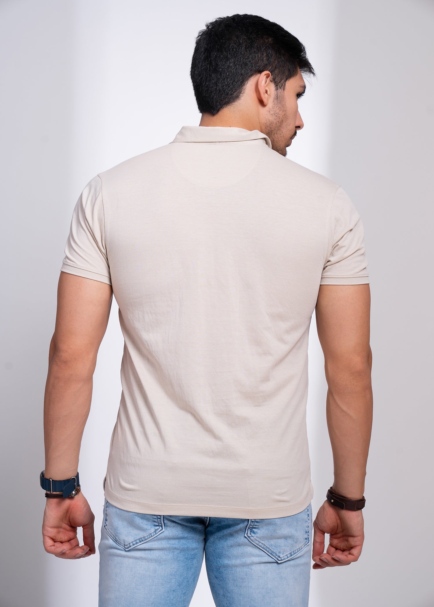 Polo T-Shirt for Men | Casual Collared Tee with Chest Embroidery