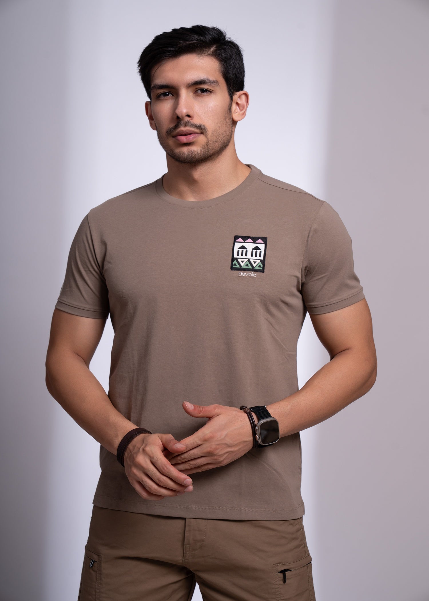 Printed Round Neck T-Shirt for Men | Casual Half Sleeve Tee