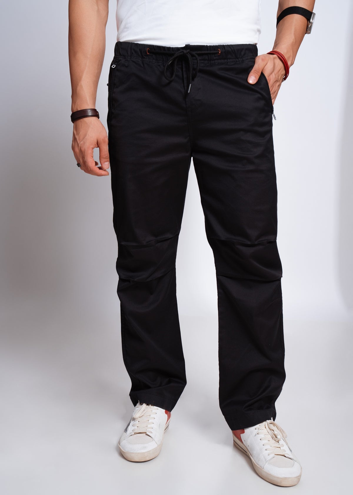 Men’s Parachute Pants | Relaxed Fit Drawstring Trousers