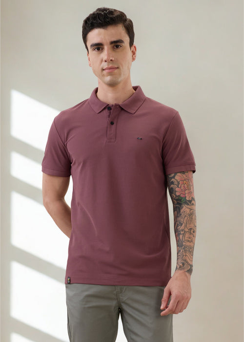 Cherry Half Sleeve Polo: Onion