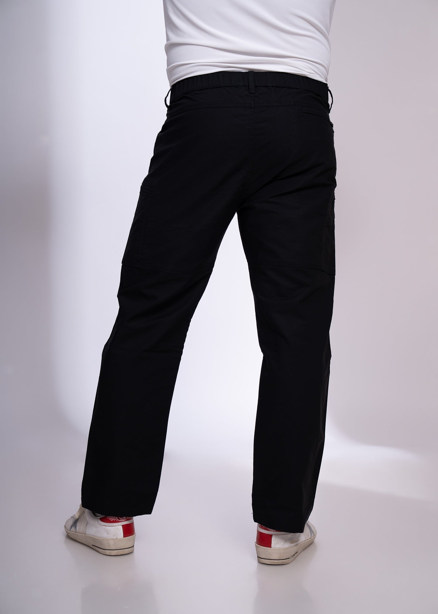 Redrigo Utility Pocket Cargo Pants: Black