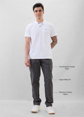 Canopy Cotton Relaxed Cargo: Grey