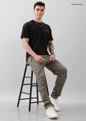 Ostrich Camouflage Relaxed Fit Cargo: Light Grey