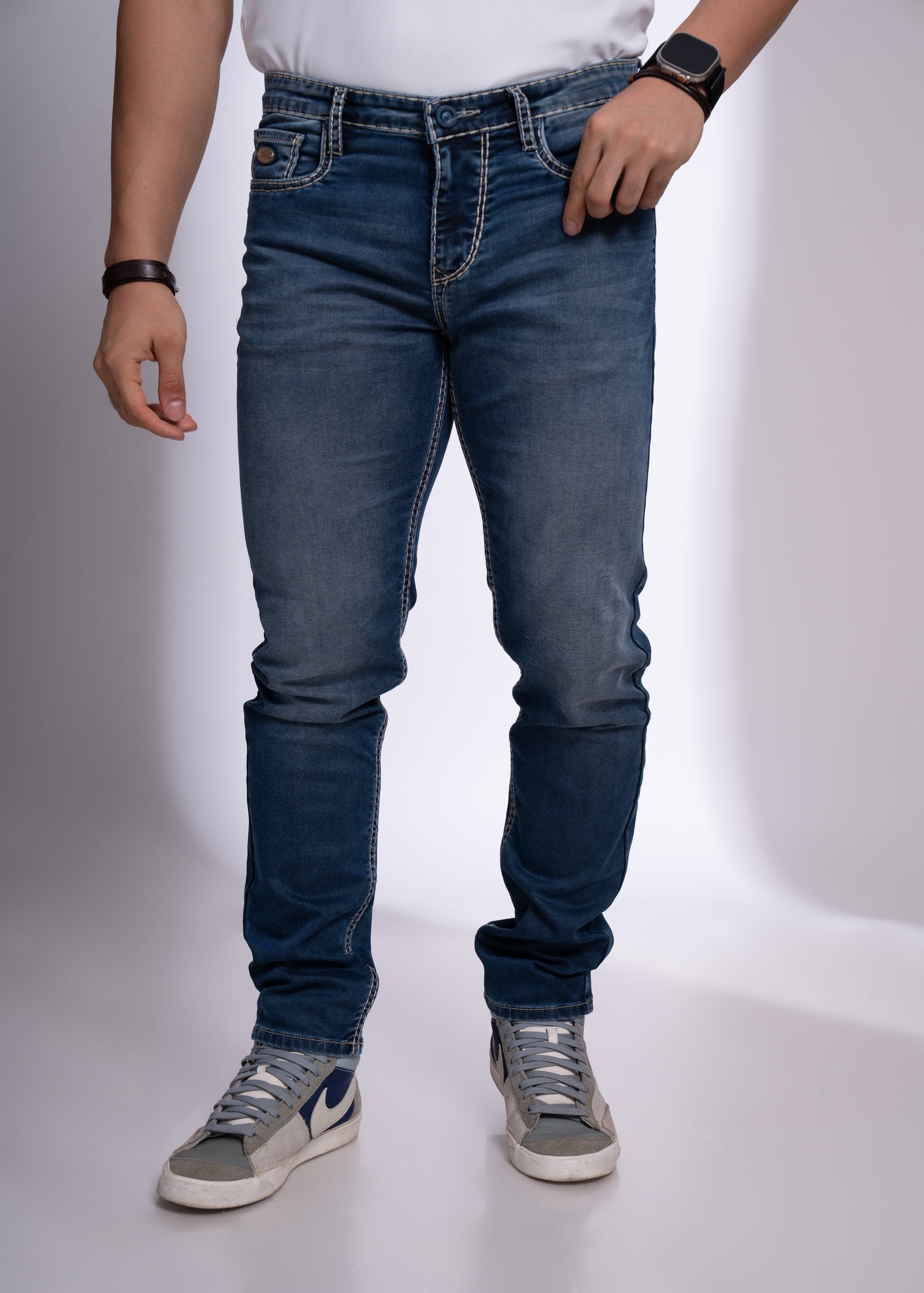 Men’s SDL Fit Jeans | Slim Tapered Blue Denim for Everyday Comfort