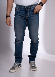 Men’s SDL Fit Jeans | Slim Tapered Blue Denim for Everyday Comfort
