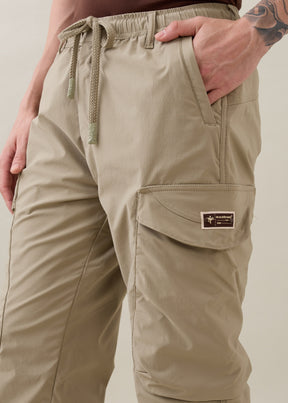 Deswark Polycotton Drawstring Cargo: Khaki