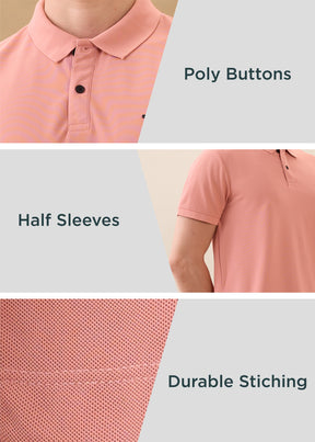 Cherry Half Sleeve Polo T-Shirt | Smart Casual Style