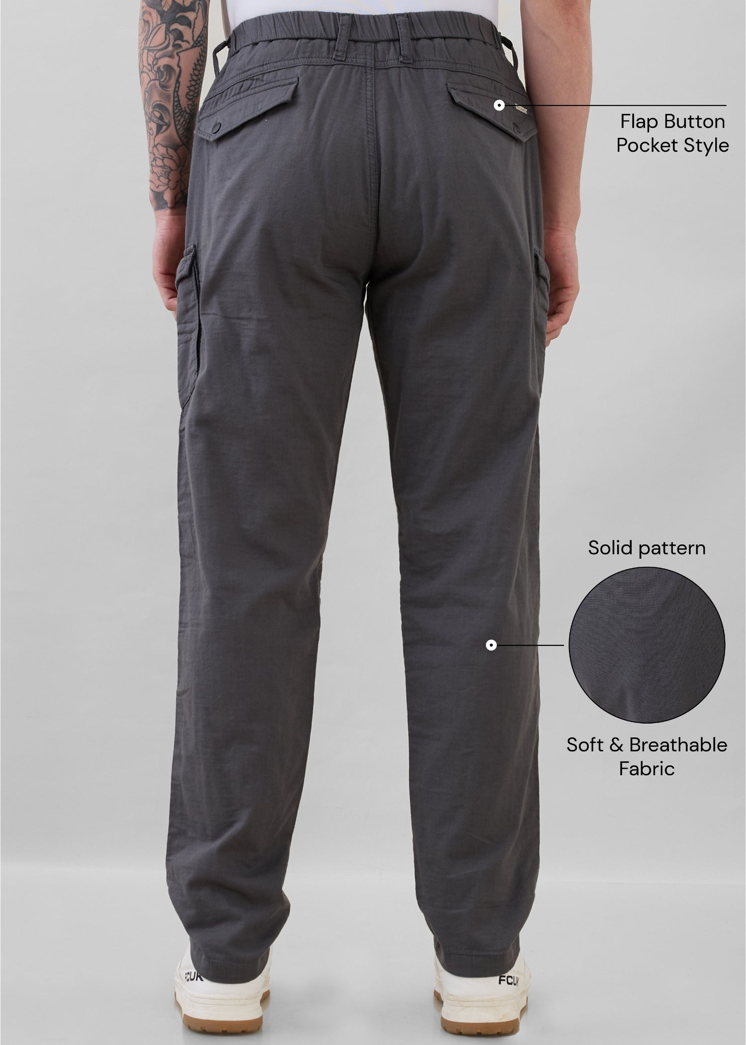 Canopy Cotton Relaxed Cargo: Grey