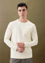 Adelaide Knit Jersey T-shirt: Cream