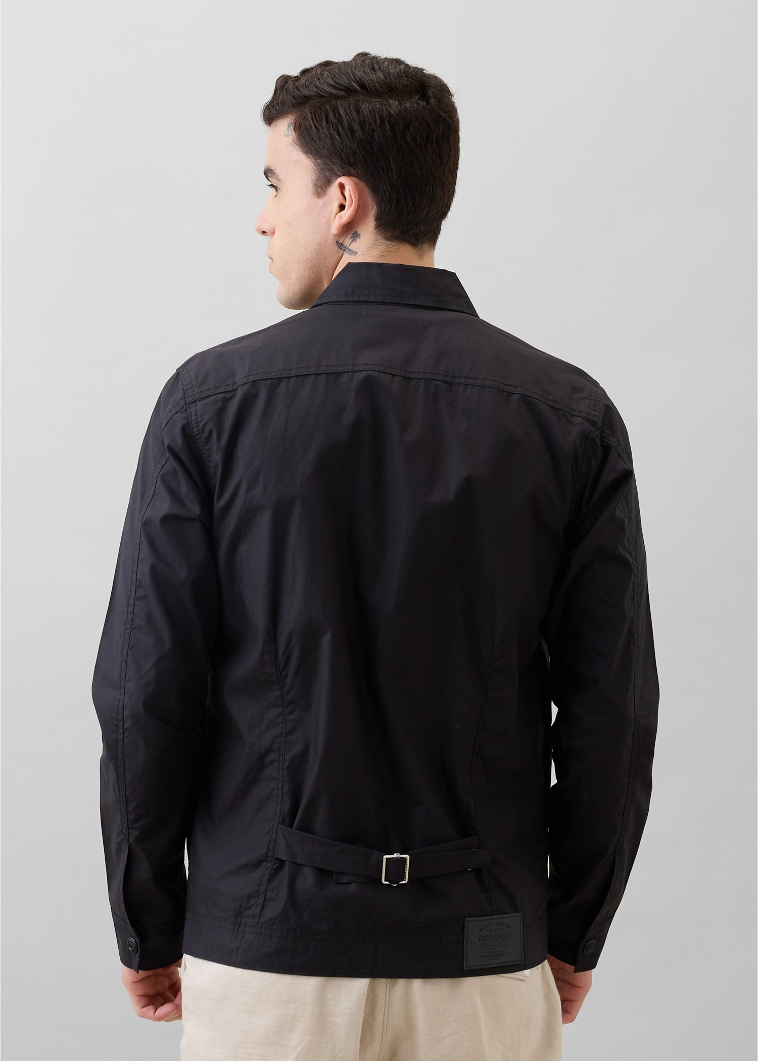 Teslin Utility Jacket: Black