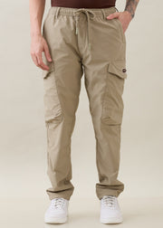 Nostrum Deswark Polycotton Drawstring Khaki Cargo for Men
