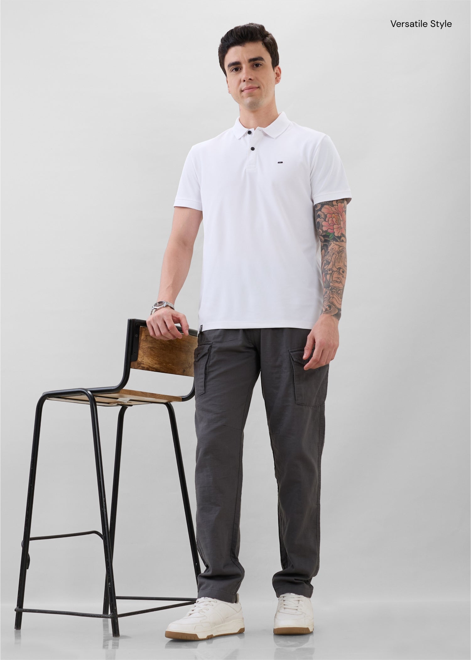 Canopy Cotton Relaxed Cargo: Grey