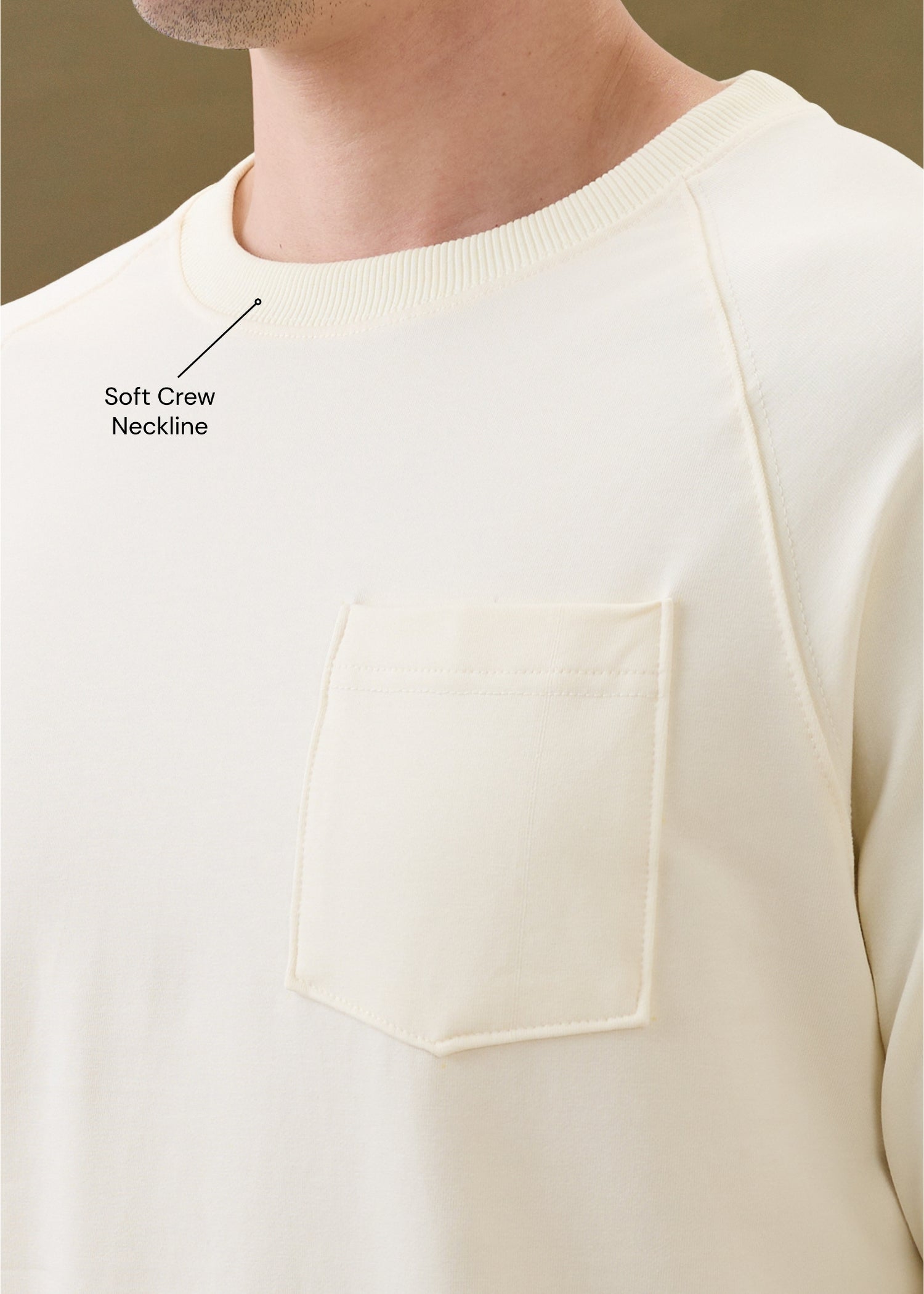 Adelaide Knit Jersey T-shirt: Cream