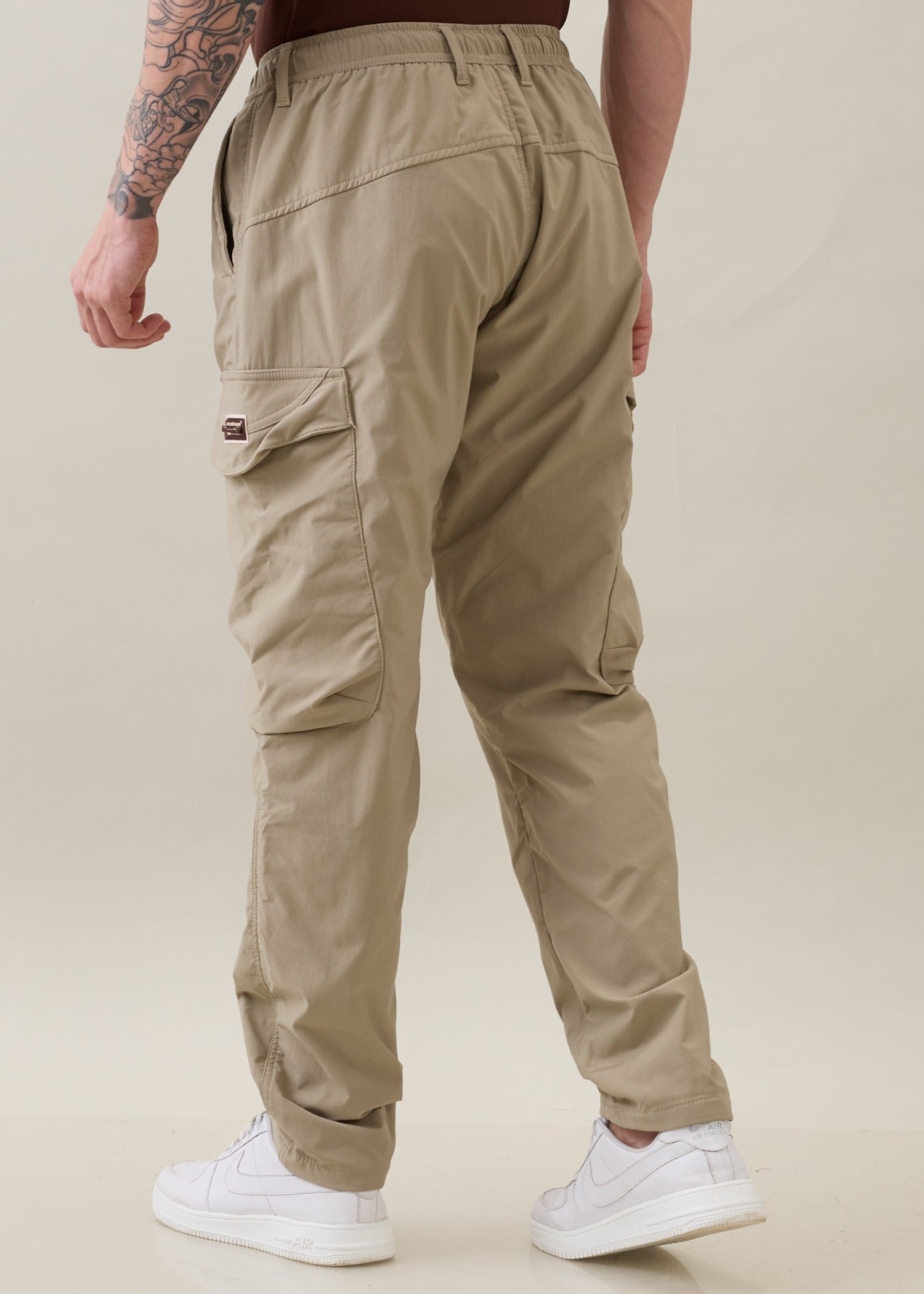 Deswark Polycotton Drawstring Cargo: Khaki