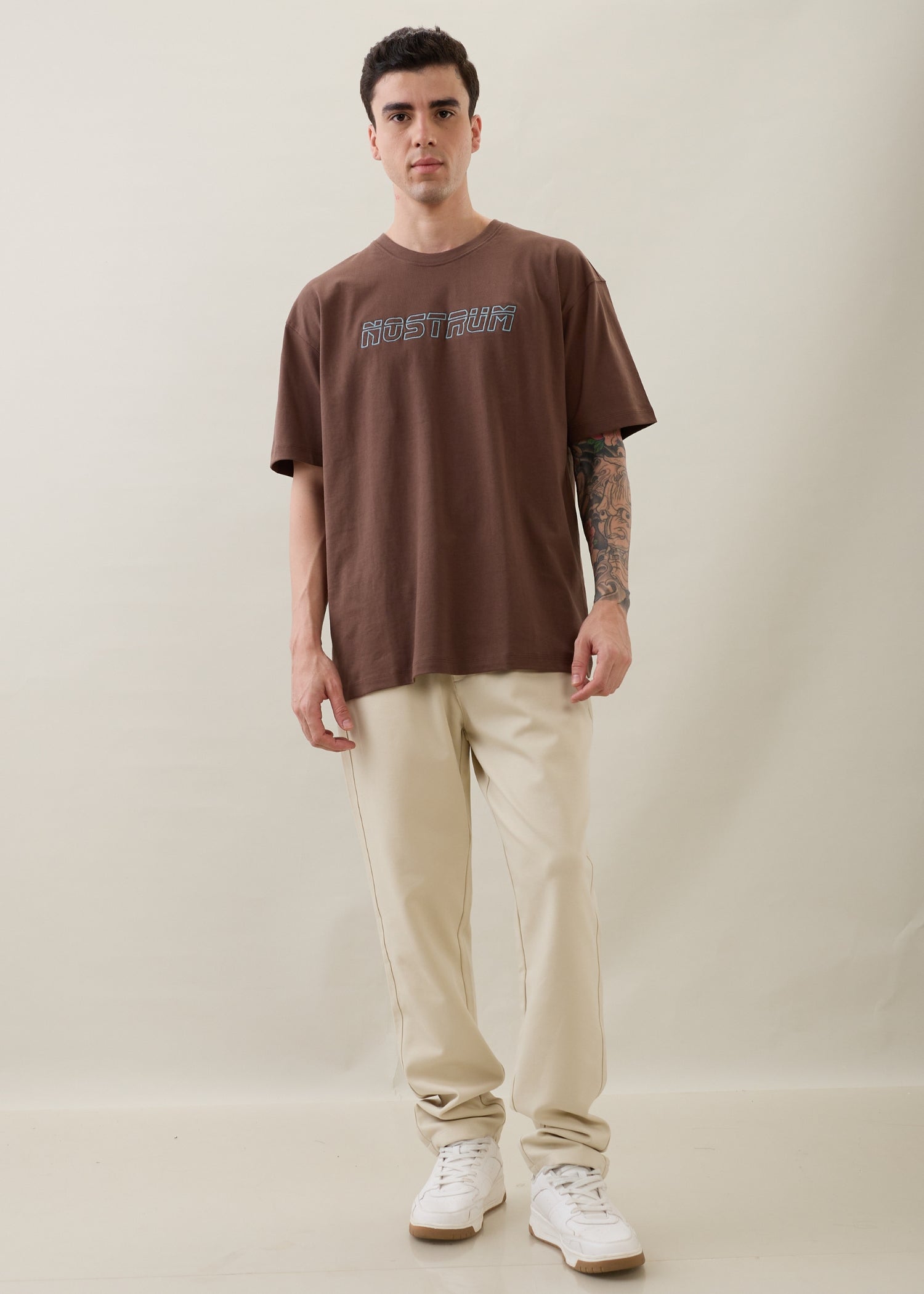 Draycott Relaxed Fit Trouser: Cream