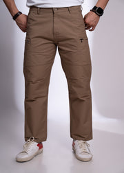 Redrigo Utility Pocket Cargo Pants: Brown