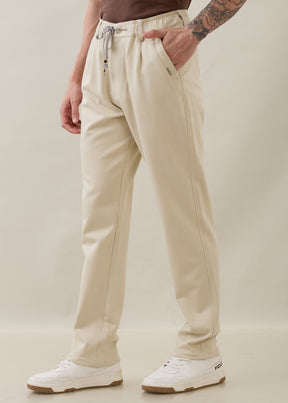 Draycott Relaxed Fit Trouser: Cream